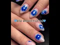 Blue Blossom Nails