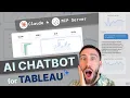 I Built an AI Chatbot That Generates Tableau Dashboards Claude MCP