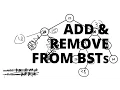 Add and Remove from Binary Search Trees