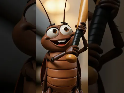 Never Hit A Cockroach With A Bat! 😂🏏💥