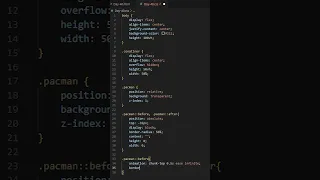 Creating Pacman using HTML and CSS Day 40