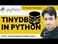 TinyDB in Python Hindi By Pankaj Panjwani