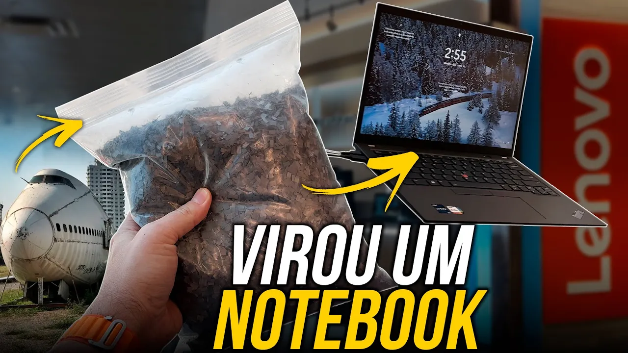PC FEITO DE AVIÃO e PLANTAS? Veja como a Lenovo fabrica seus produtos recicláveis