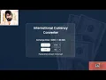 16 Currency Converter Using HTML CSS JAVASCRIPT EXCHANGE RATE API