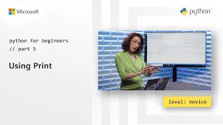Using Print Python for Beginners 5 of 44