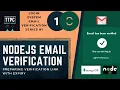 Email Verification In Node Js Part-C Email Verification Link Expiry