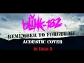 Blink 182 - Remember To Forget Me (Acoustic Cover) by Lucas D.