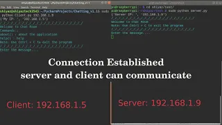 Chatting Application using Sockets in Python with Raspberry Pi