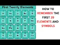 How to remember the first 20 Elements and symbols with a song