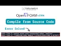 OpenFOAM From Source Code OpF v2506 Third Party English