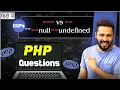 PHP comparison operators interview questions and answers in Hindi