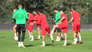 أسود الأطلس يواصلون التحضيرات للقاء الموزمبيق 