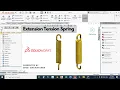 Extension Tension Spring How to create springs in solidworks Extension springs solidworks CADable