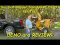 Six Inch Chipper from Home Depot Rental Demo and Review
