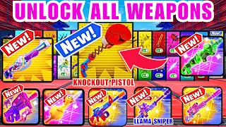 UNLOCK ALL WEAPONS SUPER RED VS BLUE TYPICAL GAMER FORTNITE - KNOCKOUT PISTOL PART 7