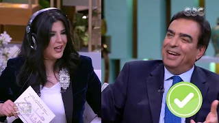 لعبة   مش سامعك     منى الشاذلي مع جورج قرداحي دندنها