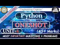Python Programming One shot Unit-4 Most Important Questions B-tech AKTU By Engineering Express