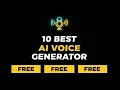 10 Best FREE Text to Speech AI Voice Generators in 2026