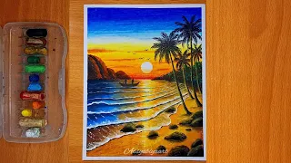 Menggambar pantai pakai titi isi 12