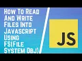 Node JS Tutorial - Reading Writing Files fs NodeJS FileSystem Read Files Using fs readFile
