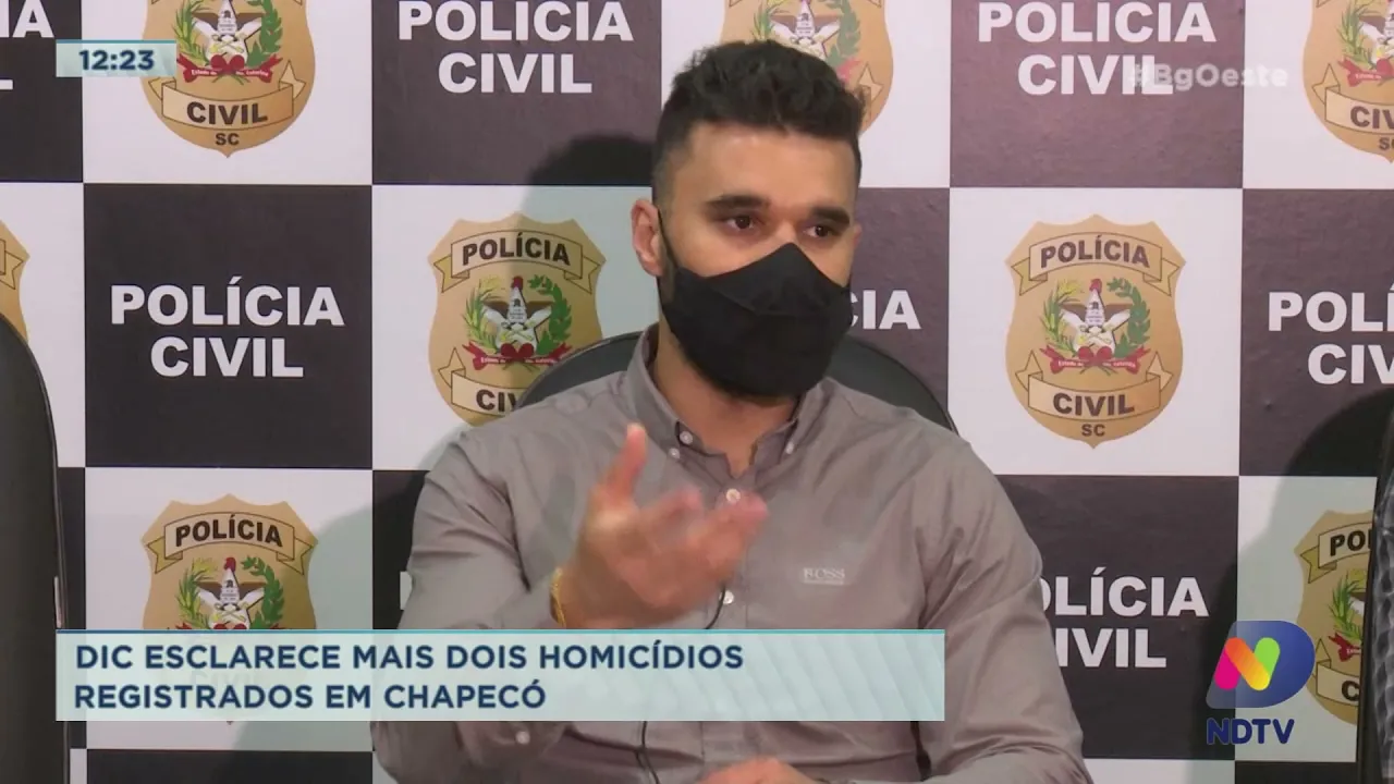 DIC esclarece mais dois homicídios registrados em Chapecó