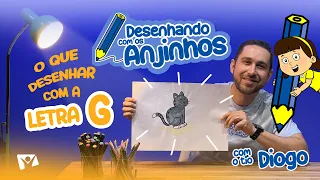 O que desenhar com a LETRA G? ✏️ Desenhando com os Anjinhos