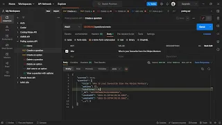 Polling system API nodejs mongodb
