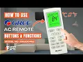 How to Use GREE AC Remote Buttons Functions Heat Pump Remote Guide Model No 305100482