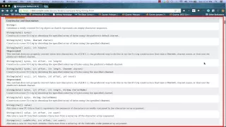 Using the JAVA API Online Documentation