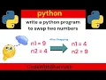write a python program to swap two numbers