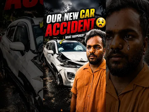 OUR NEW CAR 😭 ACCIDENT - #shorts #car #accident #viral