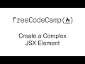 Create a Complex JSX Element