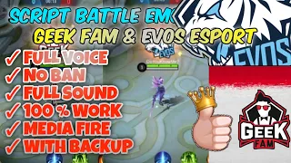 Download Geek Fam Emote Script with Evos Esport | Fixed Sound Effect - Mobile Legends MP3