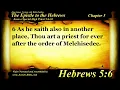 Hebrews Chapter 5 - Bible Book 58