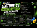 Importing Modules and Packages Lecture 26 Python Tutorial for Beginners