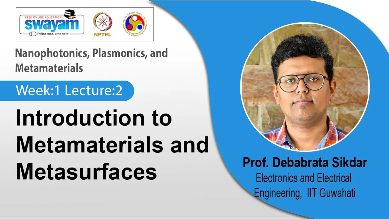 Lec 2: Introduction to Metamaterials and Metasurfaces