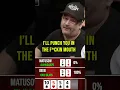 Download Lagu Matusow FREAKS OUT on Shaun Deeb #shorts #pokernight