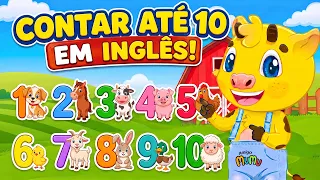 NÚMEROS EM INGLÊS COM ANIMAIS DA FAZENDA | AMIGO MUMU