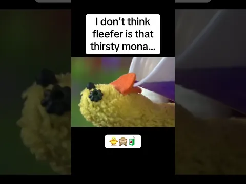 Fleefer can never catch a break 🐥💚 #nanalan #mona #russer #fleefer #cute
