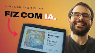 Criei uma TELA E-INK INTELIGENTE que OUVE as músicas que tocam