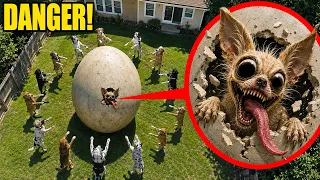 IF YOU EVER SEE DOGS GUARDING A GIANT EGG IN YOUR BACKYARD… DON’T LET IT HATCH! 😱