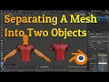How To Separate A Mesh Into Two Objects Blender Tutorials