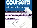 Coursera Answers Java Programming Solving Problem with Software