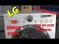 How to Fix LG Washer OE Error Code No Drain Not Draining Tutorial Repair Guide