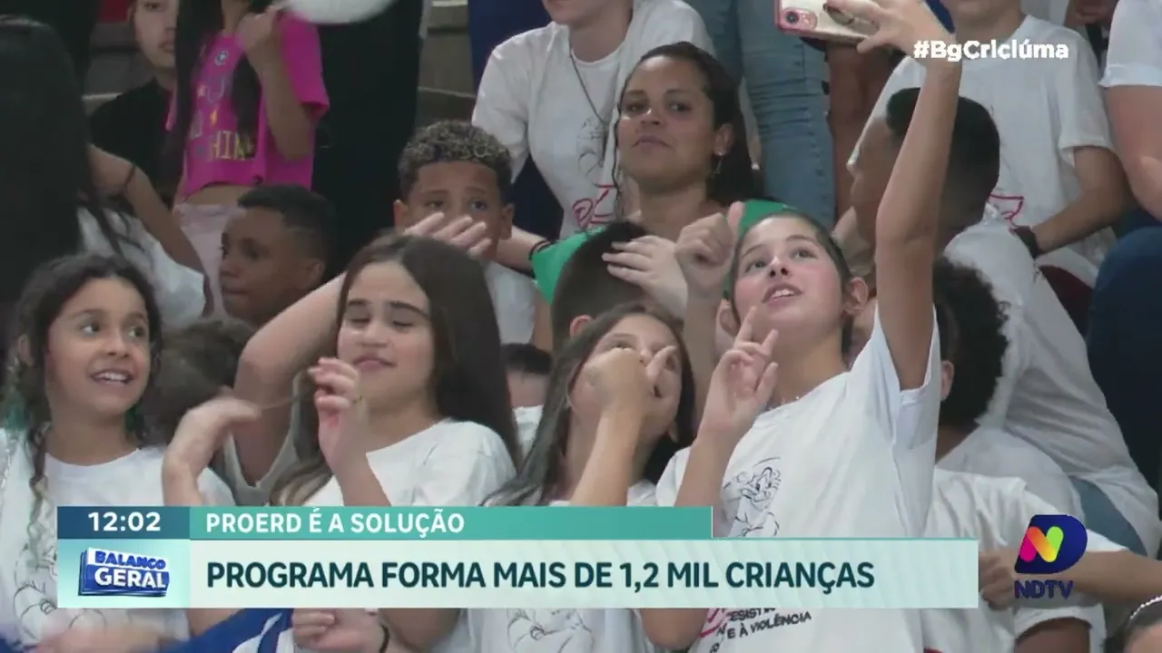 Futuro Promissor: mais de mil crianças concluem Programa Proerd em Criciúma