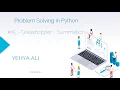 Problem Solving in Python Grasshopper Summation