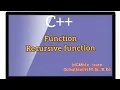 Recursive Function in C with example in tamil
