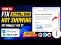 How to Fix Scroll Bar Not Showing in Web Browsers Easy Scrollbar Fix for Windows 11