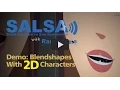 Unity Lip-Sync Demo - Blendshapes on 2D Characters