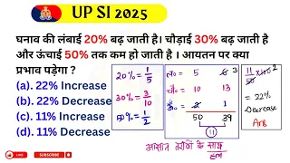 Increase Decrease In Volume UP Si Math classes